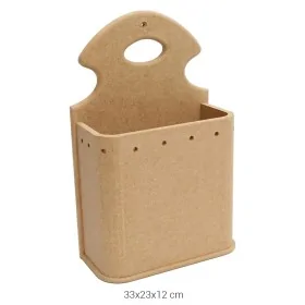 KP120 Delikli Kapıcı Kutusu Ahşap Boyanabilir Obje